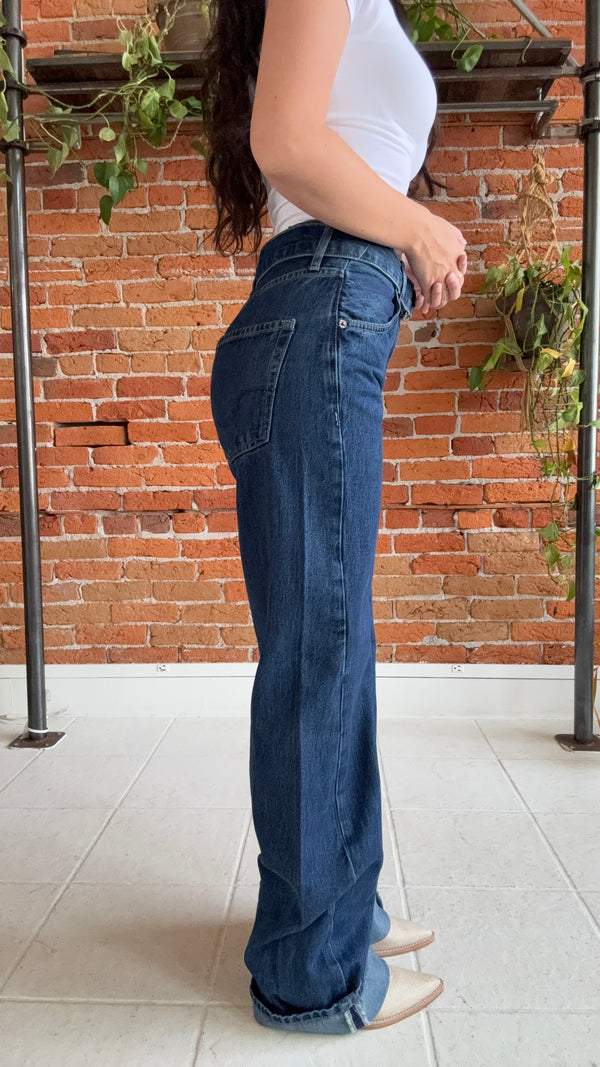 Free People East bay Cuffed Jeans