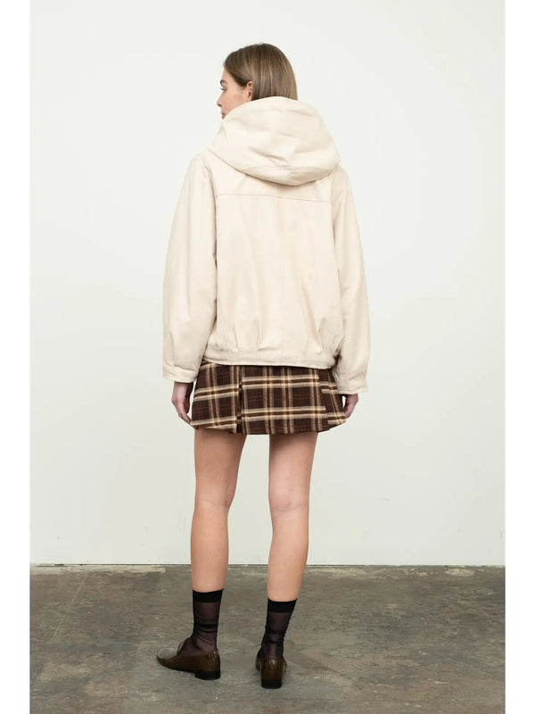 Moon River Teddy Lined Hooded Jacket