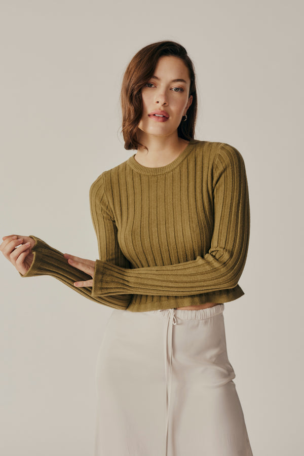 Deluc Buddleia Crop Sweater