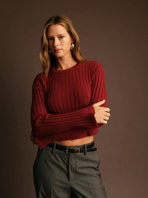 Deluc Buddleia Crop Sweater
