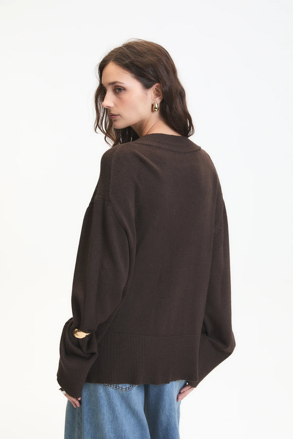 Deluc Asclepias V Neck Sweater