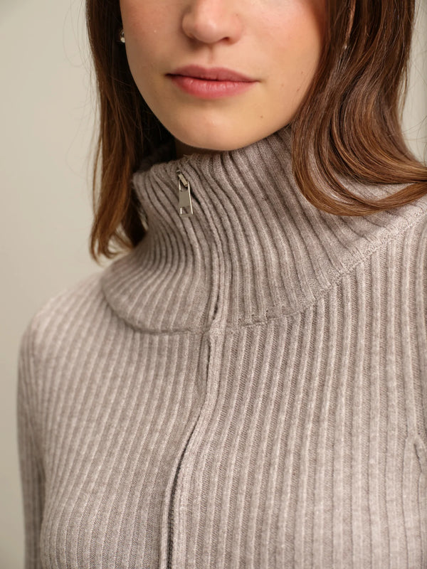 Deluc Matt Zip Up Cardigan