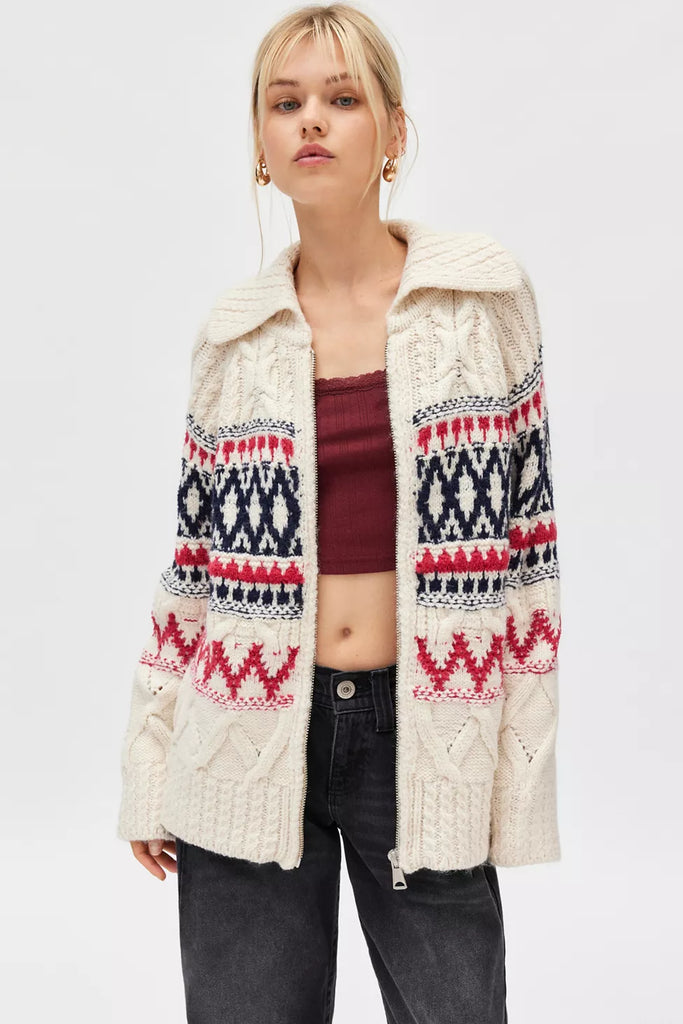 BDG Fair Isle Cardigan