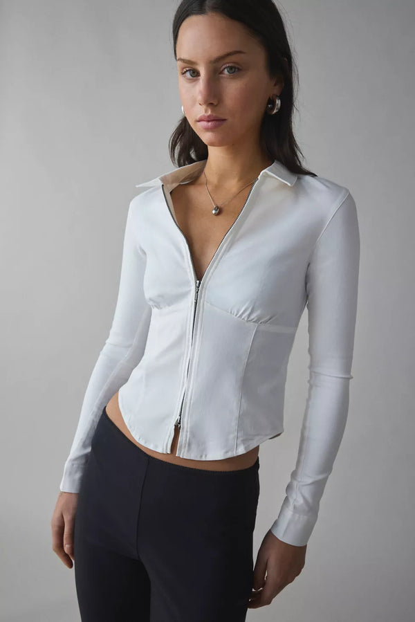 BDG Hailey Zip Shirt