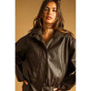 Miou Muse Faux Leather Ballon Jacket