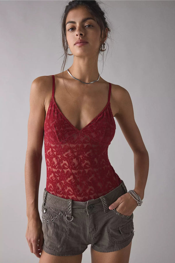 BDG Je T'aime Flocked Cami