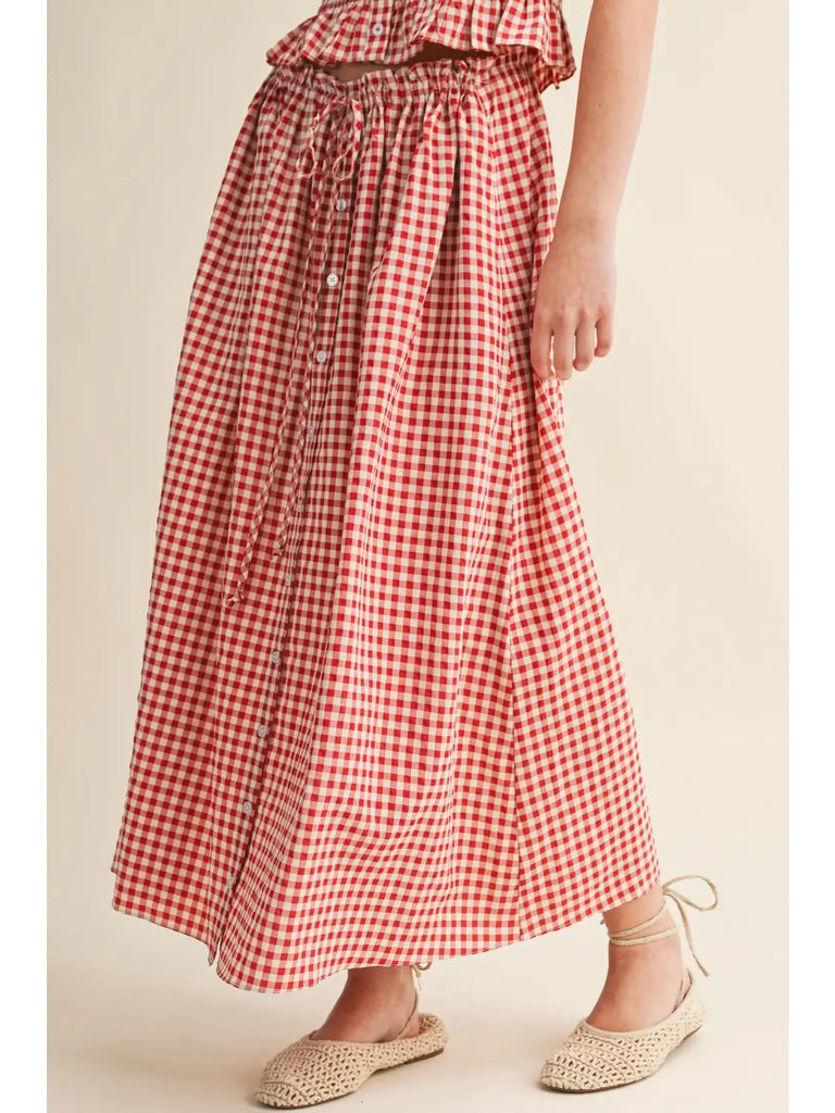 Miou Muse Gingham Skirt