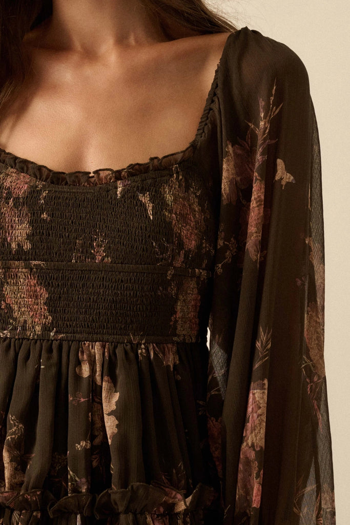 Promesa Chiffon Midi Dress