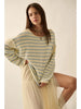 Promesa Striped Knit Oversized Sweater