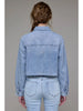 Hidden Cropped Denim Shirt