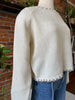 Sage Reyna Contrast Stitch Detail Sweater