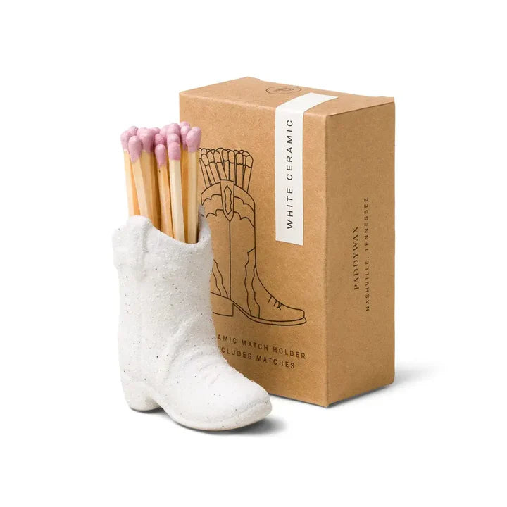 Paddywax Cowboy Boot Match Holder