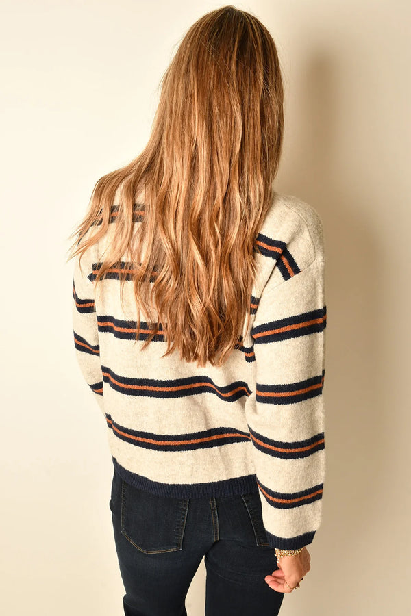 Sage Tiber Stripe Sweater