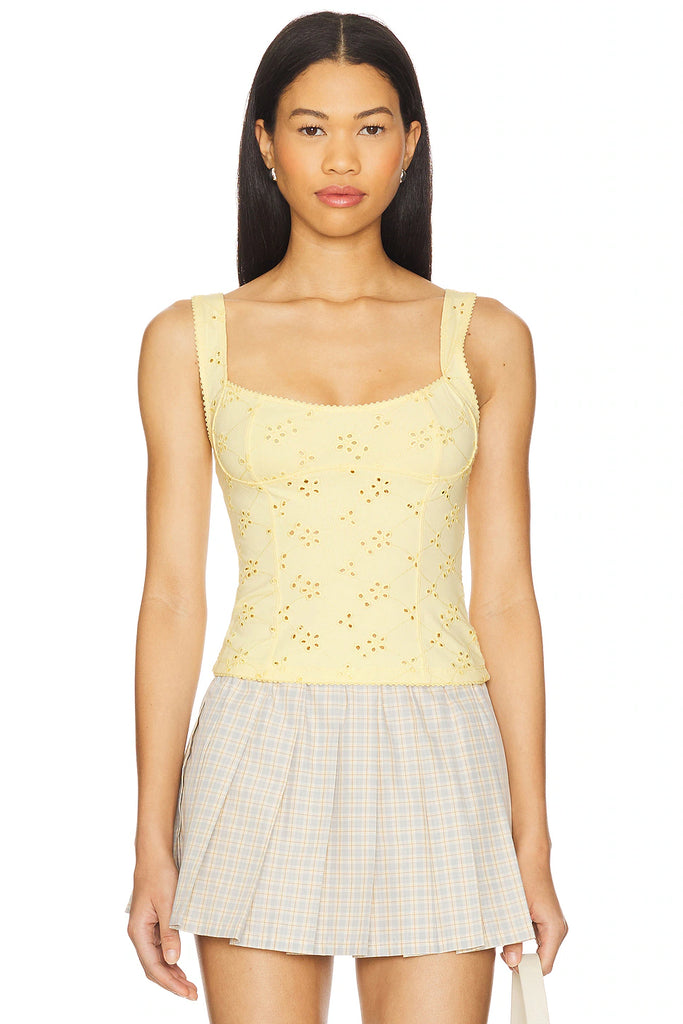 Free People Full Bloom Eyelet Cami