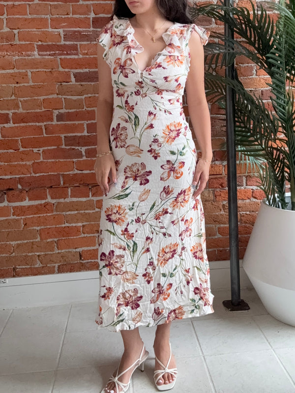S&S Earth Song Ruffle Midi Dress