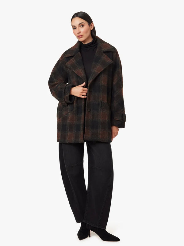 Habitual Oversized Plaid Coat