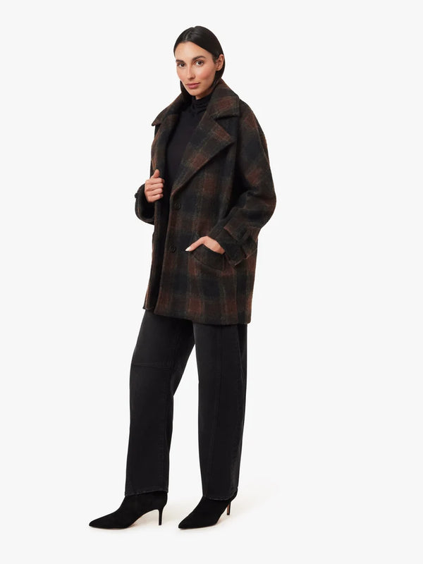 Habitual Oversized Plaid Coat