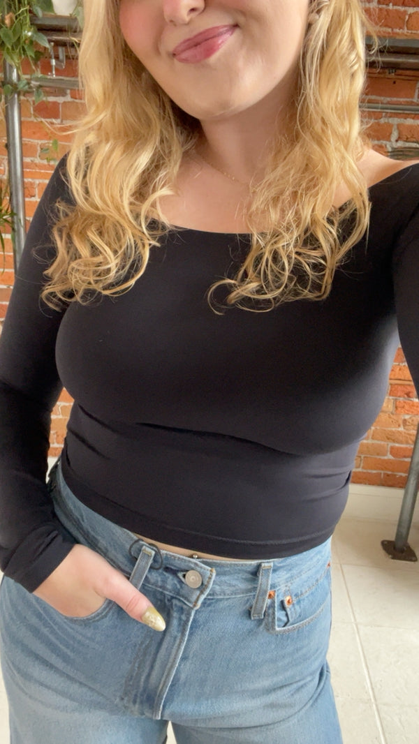 Free People Round Two Off Shoulder Top