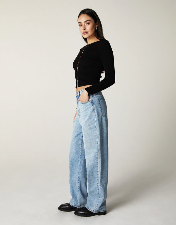 Unpublished Rumi High Rise Loose Stacked Leg