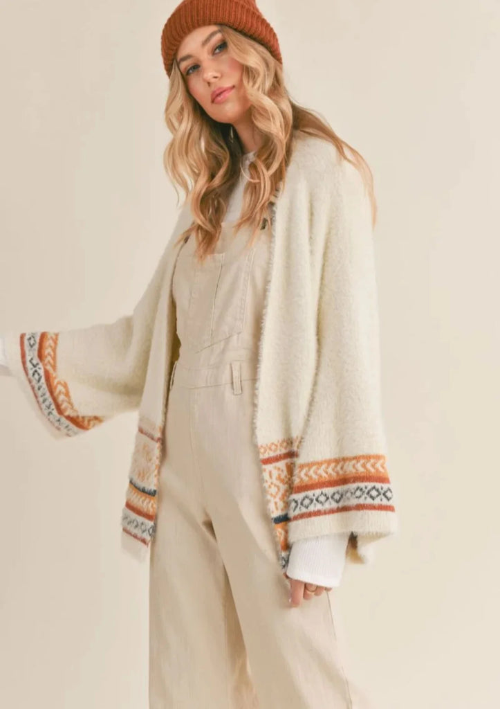 S&S Warm Up Isle Fuzzy Cardigan