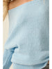 Promesa Textured Knit One-Shoulder Boatneck Dolman Sweater