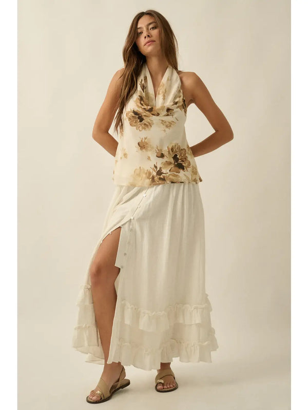 Promesa Ruffled Maxi Skirt