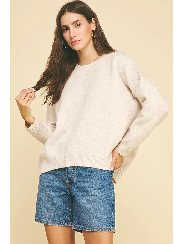 Pinch Soft yearn Knit Sweater