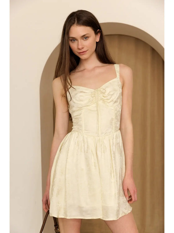 Storia Jacquard Corset Mini Dress