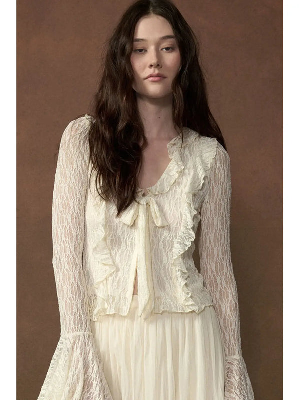 Promesa Lace Ruffled Long Sleeve