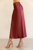 Storia Satin Midi Skirt