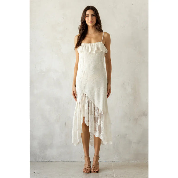 Storia Lace Ruffle Dress