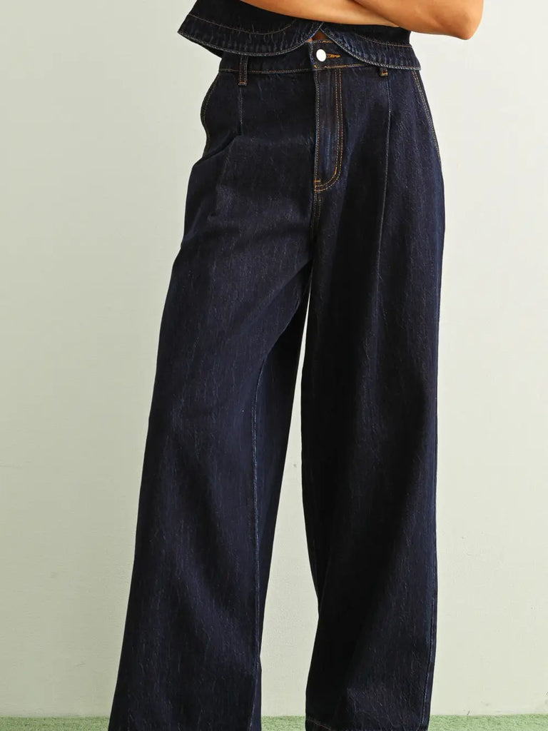 Miou Muse Wide Leg Denim Pant
