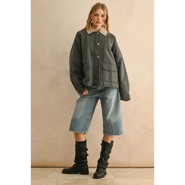 Miou Muse Collared Utility Jacket