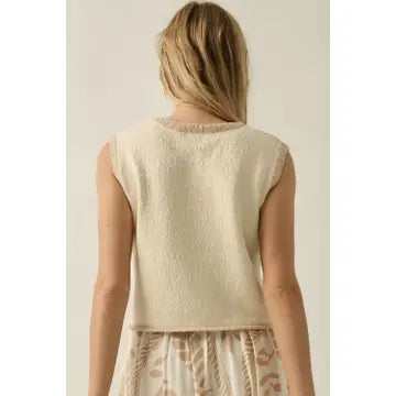 Promesa Seashell Knit Crop Top