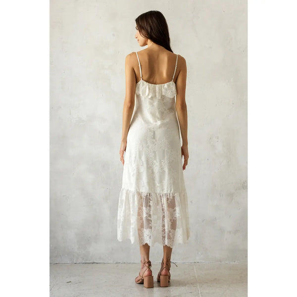 Storia Lace Ruffle Dress