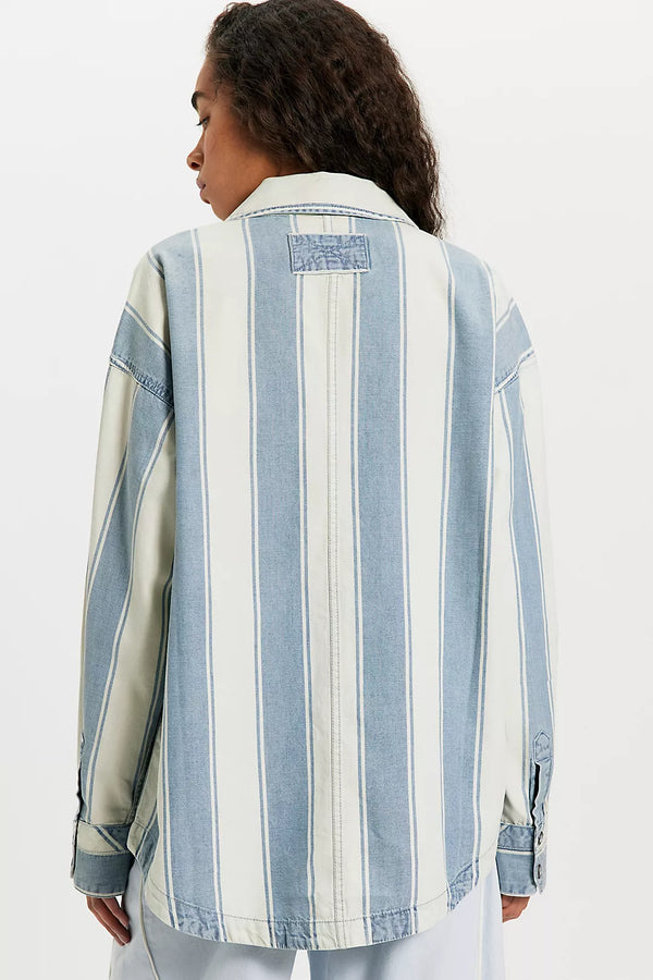 Free People Crossroads Striped Shirt