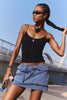 Free People Skinny Strap Logo Tank