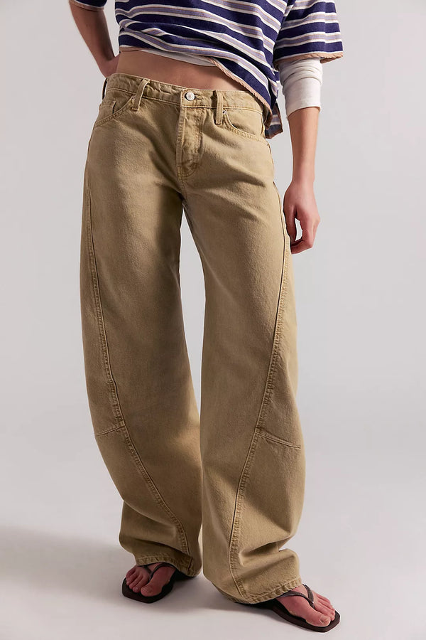 Free People Fable Low-Rise Twisted Bowed Jean