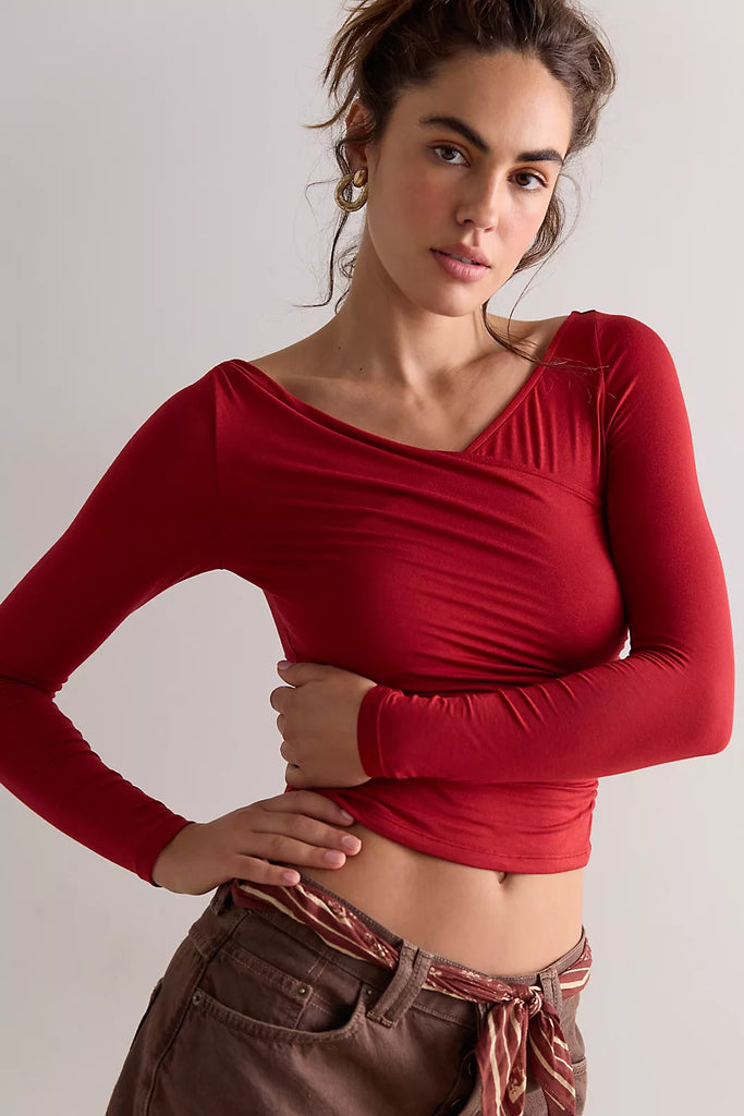 Free People That's A Wrap Layering Top