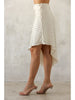 Storia Polka Dot Asymmetrical Midi Skirt