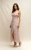 Storia Floral Ruffle Slip Dress