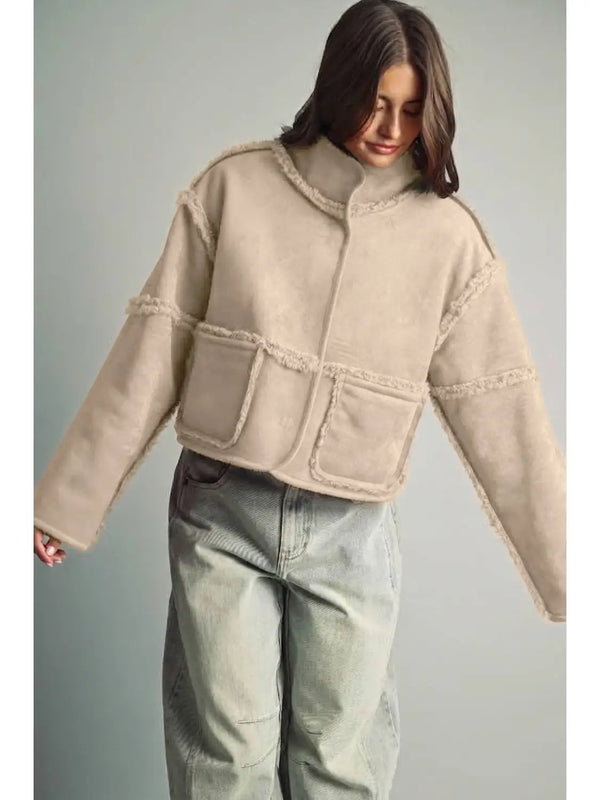 Miou Muse Reversible Suede Jacket
