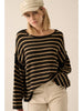Promesa Striped Knit Oversized Sweater