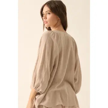 Promesa Button 3/4 Sleeve Shirt