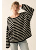 Promesa Striped Knit Oversized Sweater
