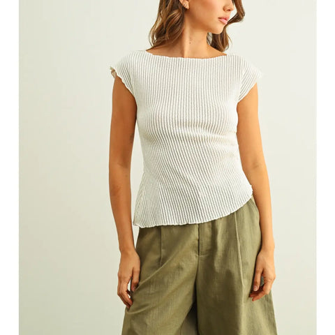 Miou Muse Crinkle Top