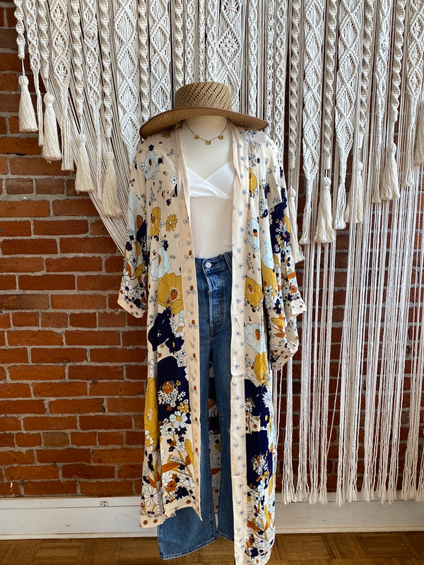 Free People Hidden Hills Maxi Kimono
