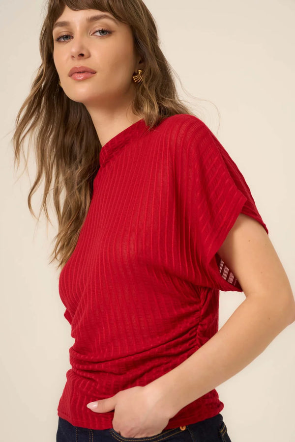 Project Holly Funnel Neck Dolman Tee