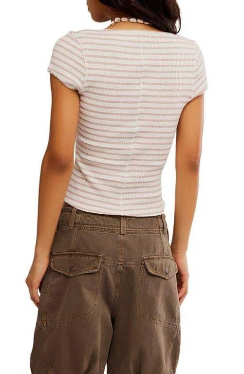 Free People Most Wanted Striped Cardi