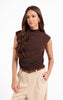 Sage Sweetie Mock Neck Tank